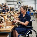 Préparation d'un coffret gourmand dans une EA